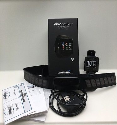 Garmin Smartwatch Vivoactive hr schwarz incl. Brustgurt