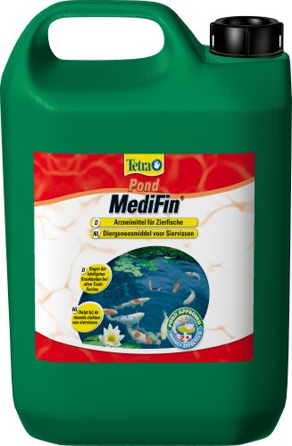 Tetra Pond MediFin (universell wirkendes Arzneimittel für alle Gartenteichfische, hilft effektiv und schnell gegen Hautparasiten und bakterielle Hautinfekte), 3 Liter Flasche