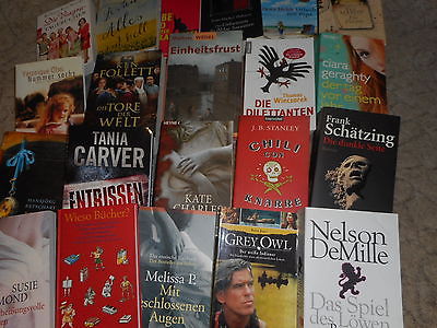 Taschen-Bücher-Konvolut 50/60 Stk. gemischte Auswahl-Romane-Thriller usw-usw