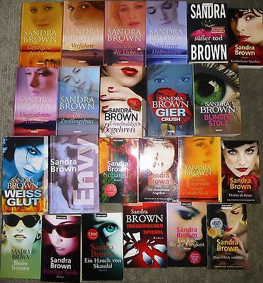 Krimi, Liebe, Sandra Brown, 23 Bücher, diverse Verlage, Taschenbuch/Hardcover