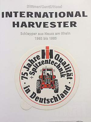 Aufkleber & Buch International Harvester Gentil Case IH Schlepper prospekte