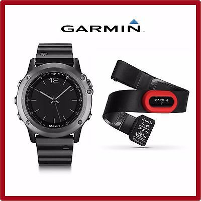 -NEU- Garmin fenix 3 Saphir GPS-Multisport Smartwatch + Brustgurt + 2. Armband