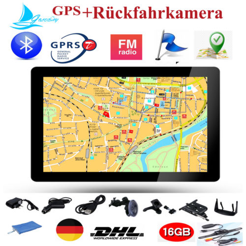 7 Zoll LKW GPS Gerät Navigation Navi MP4 FM  Bluetooth 16GB Rückfahrkamera