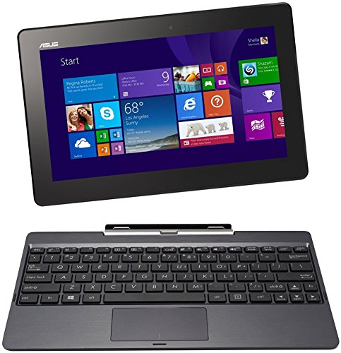 Asus Transformer Book T100TA 25.65 cm (10.1 Zoll) Convertible Tablet PC (Intel Atom Quadcore Z3740 1,3GHz, 2GB RAM, 64GB+500 HDD, Intel HD, Windows 8.1 Touchscreen) grau