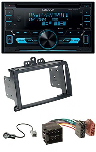 Kenwood DPX-3000U CD MP3 USB AUX 2-DIN Autoradio für Hyundai i20 (2009-2012) schwarz