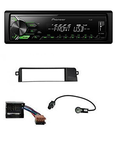 Pioneer MVH-190UBG MP3 USB AUX Autoradio für BMW 3er E46 (Profiversion, Quadlock)
