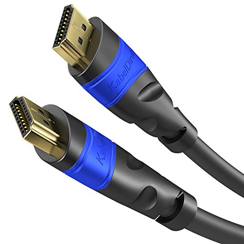 KabelDirekt 0,5m HDMI Kabel / kompatibel mit HDMI 2.0a/b, 2.0, 1.4a (Ultra HD, 4K, 3D, Full HD, 1080p, HDR, ARC, Highspeed mit Ethernet)  - TOP Series