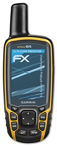 3 x atFoliX Displayschutzfolie Garmin GPSMap 64/64s/64st Schutzfolie - FX-Clear kristallklar