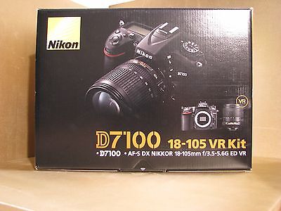 Nikon D D7100 24.1 MP SLR-Digitalkamera - Schwarz (Kit m/ AF-S DX 18-105mm...