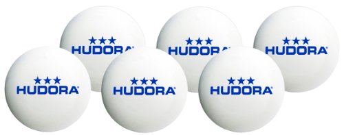 HUDORA Tischtennisball 6 Stück, Weiß, 40 mm, 76277