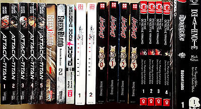 Mangasammlung Paket Attack on Titan, Übel Blatt, Psychic Detective Yakumo, Manga