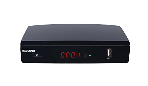 Telefunken TF-9820T2HD DVB-T2 HD Receiver (HEVC, Irdeto-Zugangssystem für freenet TV integriert, HDMI, Mediaplayer, USB 2.0, 12V)