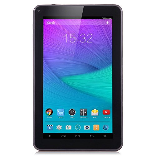 iRULU eXpro X1a Tablet PC, 9 Zoll mit Auflösung 1024 * 600 HD Display, 512MB RAM, 16 GB ROM Nand Flash, Google Android 4.4 Kitkat, Dual Kamera, Bluetooth - Schwarz