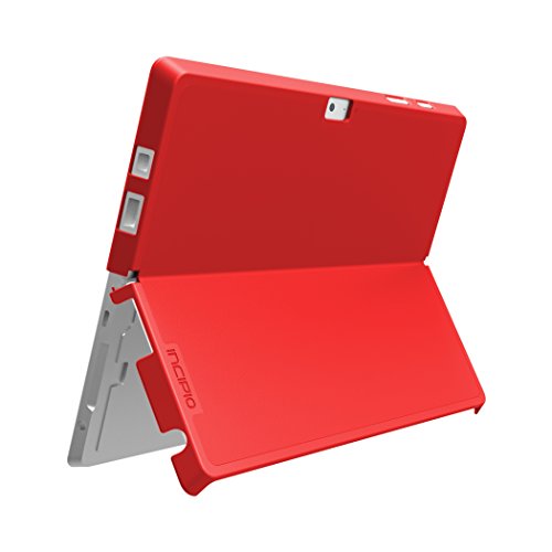 Incipio Feather Advance Hülle für Microsoft Surface 3 - von Microsoft zertifizierte, extrem leichte Schutzhülle mit Kickstand Kompatibilität - rot