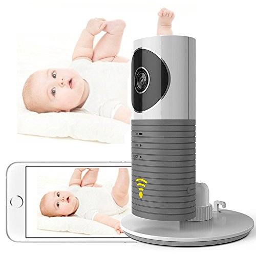 Cadrim Mini Kamera 720P IP Funk Überwachungskamera Wlan mit Babypflege Monitor Sicherheitskamera WIFI Nachtsicht Video Schwenk Neige Play & Plug