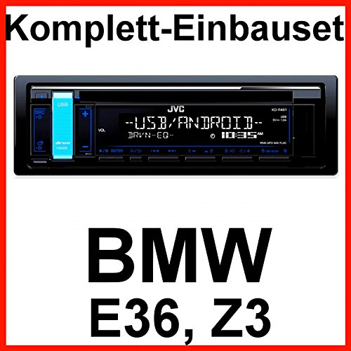 Komplett-Set BMW 3er E36 Z3 JVC KD-R481 USB Autoradio CD FLAC AUX MP3