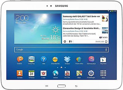 Samsung Galaxy Tab 3 25,7 cm 10,1 Zoll 1,6Ghz 16GB 1GB RAM WLan 3G Android weiß