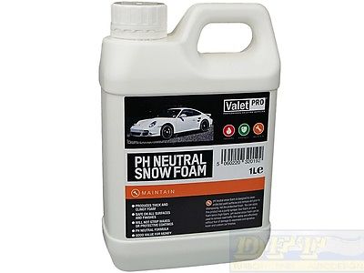 ValetPro -PH Neutral Snow Foam Shampoo 1 Liter,  