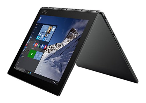Lenovo Yoga Book 25,65cm (10,1 Zoll Full HD IPS Touch) 2in1 Tablet (Intel Atom x5-Z8550 Quad-Core, 4GB RAM, 64GB eMMC, Windows 10 Pro, 2MP+8MP Kamera, Dolby Atmos) schwarz inkl. Halo Tastatur und Real Pen