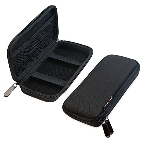 X-DRAGON Schwarz Schutzhülle Tasche Schutztasche Universal Reise Hülle für Smartphone, Externer Akku (Innere Größe: 18.5*8.5*3cm)