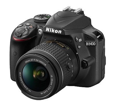 Spiegelreflexkamera Nikon D3400 24,2 MP DSLR-KIT mit AF-P 18-55/3,5-5,6 VR