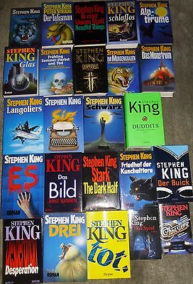 Stephen King , 47 Bücher, div. Verlage, Hardcover (HC) und Taschenbuch (TB)