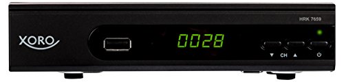Xoro HRK 7659 HD Receiver für digitales Kabelfernsehen (HDMI, SCART, USB 2.0, LAN) schwarz