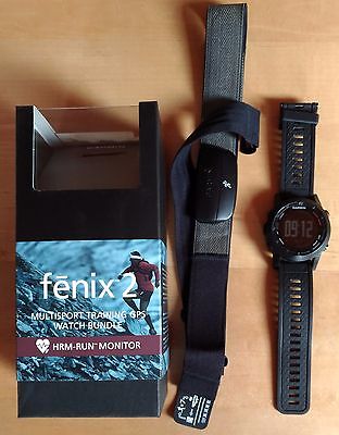 Garmin Fenix 2 Performer Bundle + HRM Run Puls-Brustgurt