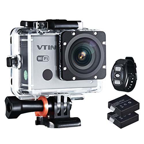 Actioncam WIFI 2,0 Zoll, VTIN wasserdichte 1080P 30fps FHD Sports Cam Action Kamera Camera , mit 2.4 G Handgelenk Fernbedienung + 2 Verbesserten Batterien + Zubehör Kits