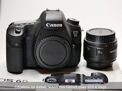 Canon EOS 6D - Body **TOP-Zustand** (ab 950€ Gebot incl. Objektiv 50mm 1.8 II) 