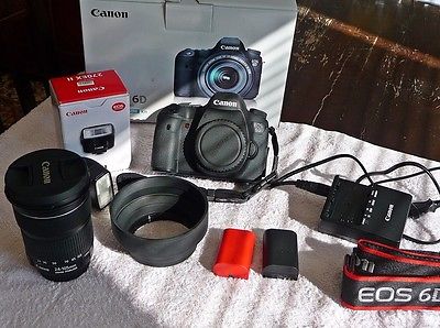 Canon EOS 6D 20.2 MP SLR-Digitalkamera - Schwarz (Kit m/ EF 24-105mm f/4.0L...