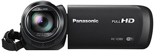 Panasonic HC-V380EG-K Full HD Camcorder (Full HD, 50x optischer Zoom, 28 mm Weitwinkel, optischer 5-Achsen Bildstabilisator Hybrid OIS+, WiFi) schwarz