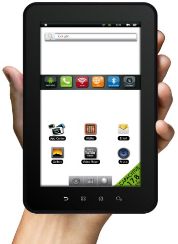 Odys Space 17,8 cm (7 Zoll) Tablet-PC (Touchscreen, 800MHz, 4GB Flash-Speicher, Telefonie, GPS, UMTS (3G), Wifi, Bluetooth, Android 2.3) schwarz