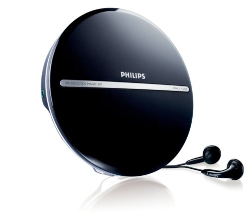 Philips EXP2546/12 Tragbarer MP3-CD-Player (LC-Display) schwarz/silber