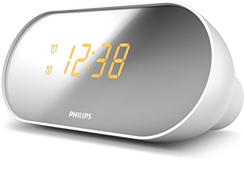 Philips AJ2000/12 Radiowecker mit zwei Alarmen (Digitaler UKW Tuner) weiß