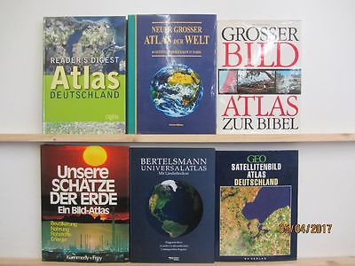 15 Bücher Atlas Atlanten Fachatlanten Fachatlas