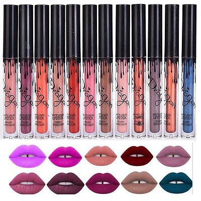 16 Farben Wasserdicht Lippenstift Dauerhafte Lange Matte Lip Gloss Lip Liner 