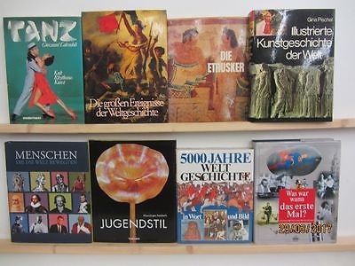 19 Bücher Bildbände Kunst Kultur Geschichte Zeitgeschichte Weltgeschichte