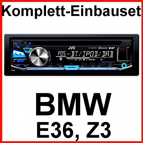 Komplett-Set BMW 3er E36 Z3 mit JVC KD-DB97BT USB DAB+ Autoradio CD Bluetooth