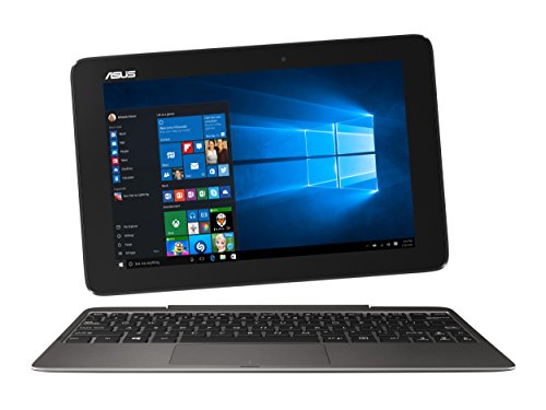 Asus T100HA-FU002T 25,7 cm (10,1 Zoll Glare Type) Convertible Notebook (Intel Atom x5-Z8500, 2GB RAM, 32GB eMMC, Intel HD, Win 10 Home) grau