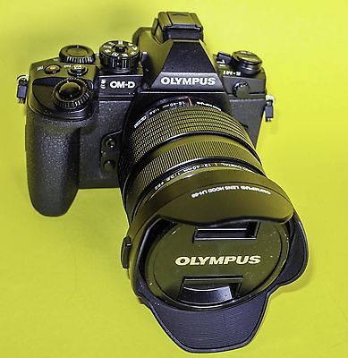Olympus OM-D E-M1 16.0MP Digitalkamera - Schwarz (Kit mit 12-40mm Objektiv)