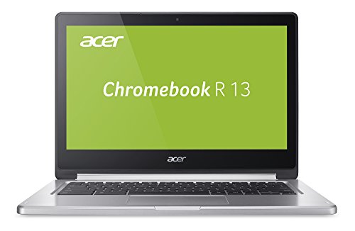 Acer Chromebook R 13 (CB5-312T-K0YK) 33,8 cm (13,3 Zoll) Full HD IPS Convertible-Notebook (MediaTek Quad-Core MT8173C, 4 GB RAM, 32 GB eMMC, Google Chrome OS, Multi-Touch) silber