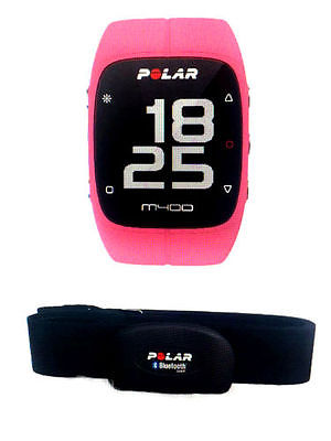 Polar M400 GPS-Laufuhr Sportuhr GPS mit Brustgurt pink