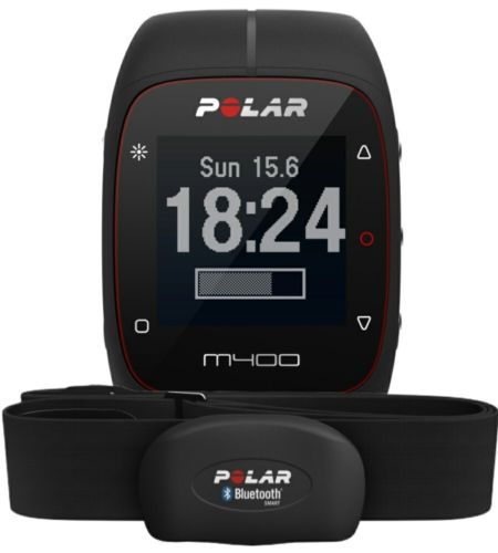 Polar Sport Uhr M400 HR, GPS, Herzfrequenz, incl Brustgurt in schwarz, neuwertig