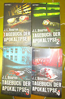 J. L. Bourne Tagebuch der Apokalypse 1-4 Dystopie, Zombies, Endzeit, Apokalypse