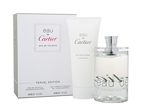 Cartier Eau de Cartier 100 ml Eau de Toilette Spray plus 100 ml All over Shampoo Geschenkset für Sie - Travel Edition, 1er Pack (1 x 100 ml)