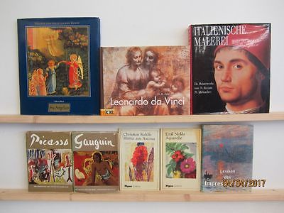 32 Bücher Bildbände Maler Malerei Gemälde da Vinci Picasso Gauguin Nolde u.a.