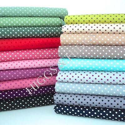 MORE 3MM TINY DOT- 100% COTTON POLKA DOTS  FABRIC ALL COLOURS patchwork craft