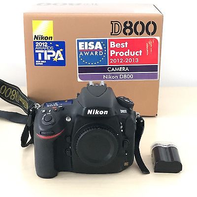 Nikon D800 36.3 MP SLR-Digitalkamera - Schwarz (Nur Gehäuse) - Topzustand!