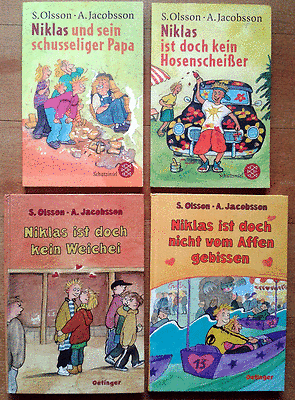 4 Kinderbücher / Jugendbücher mit Niklas, S.Olsson/A.Jacobsson, Bücherpaket